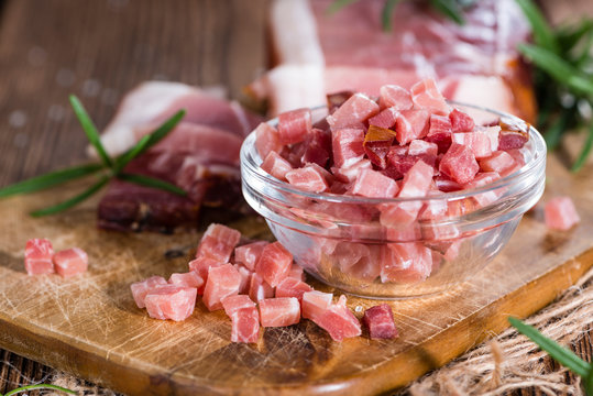 Portion Of Diced Ham