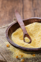 Cornmeal (on rustic background)