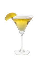 Apple martini isolated