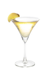 Apple martini isolated
