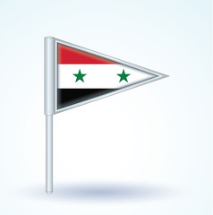 Flag set of United Arab Republic, vector illustration