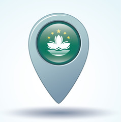 Flag set of Macao, vector illustration