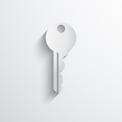 Vector key web icon.