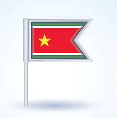 Flag set of Guadeloupe, vector illustration