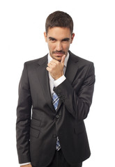 Doubtful businessman