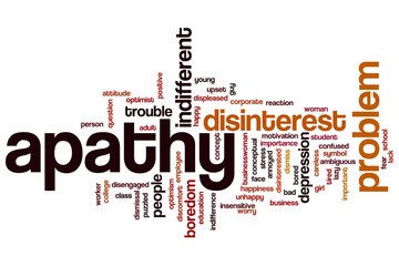Apathy word cloud