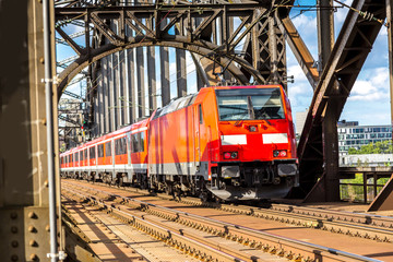 Electric locomotive in Frankfurt