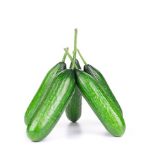 Close up of fresh cucumbers.