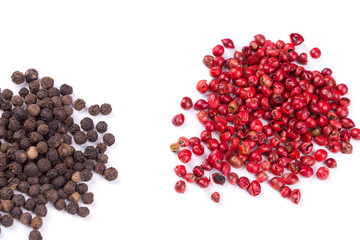 Set of pepper heaps red and black.
