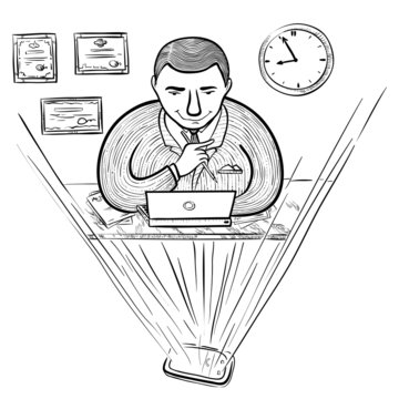businessman in the workplace