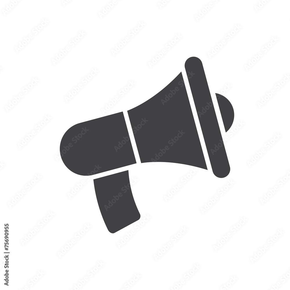 Wall mural Megaphone icon