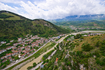 Fototapeta na wymiar Cityscape of Berat - Albania