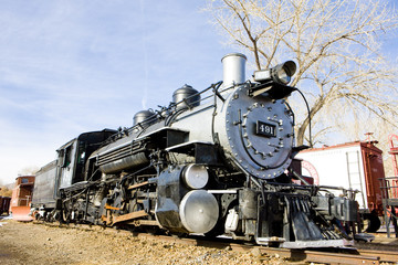 Obraz premium stem locomotive in Colorado Railroad Museum, USA