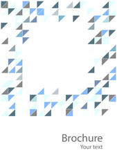 Obraz premium Abstract geometrical background with blue triangles. Eps10