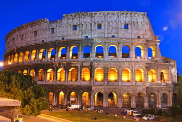 Fototapeta na wymiar Coliseum, also known as the Flavian Amphitheatre, Rome, Italy