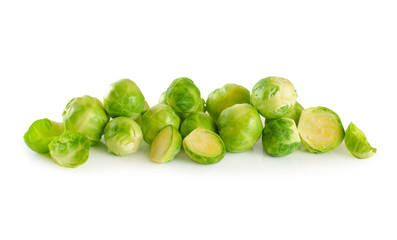 Brussel Sprout isolated on white background