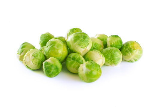 Brussel Sprout isolated on white background