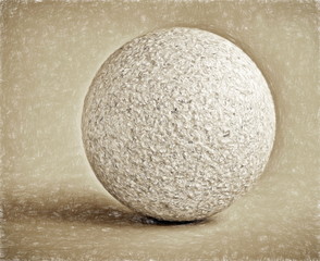 bowl  - illustration based on own photo image