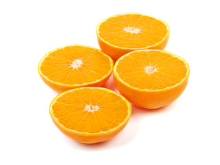 Orange slice isolated on white background
