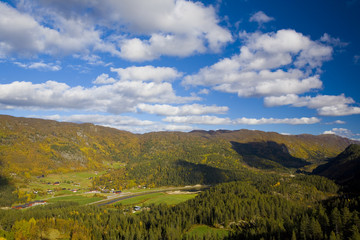 landscape of Southern Vestlandet, Norway