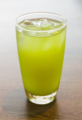 ice green tea on a table