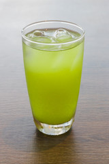 ice green tea on a table
