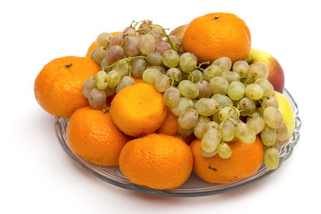 fruit on the white background