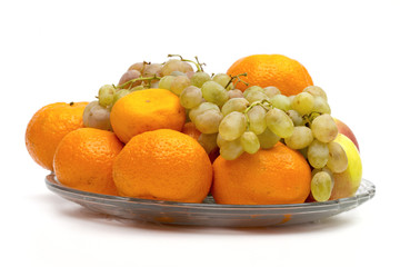 fruit on the white background