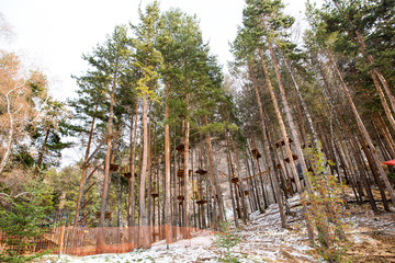 Ski resort Forest Tale near town of Almaty, Kazakhstan