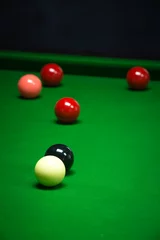 Foto op Plexiglas snooker balls set © darkkong