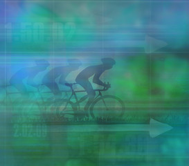 Obraz na płótnie Canvas Cycling Design, dark Background