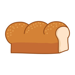bread loaf Isolated illustration