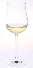 wineglass with white wine
