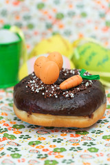 Easter Spring donut baked dessert egg carrot