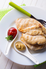 Fried meat