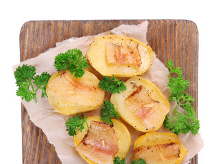 Baked potato with bacon