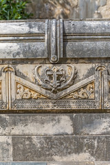 Stone ornament on the grave
