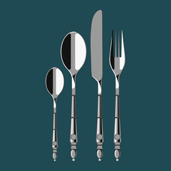 Silver cutlery