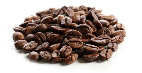 Coffee beans, isolated on white