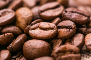Coffee on grunge wooden background