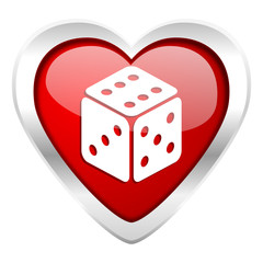 casino valentine icon hazard sign