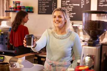 Two Women Running Coffee Shop Together