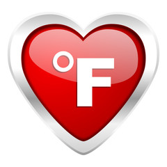 fahrenheit valentine icon temperature unit sign