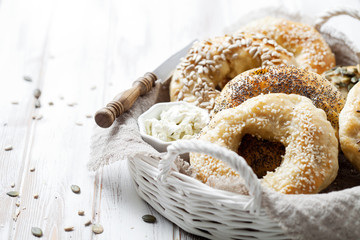 Homemade bagels