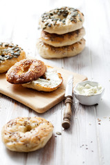Homemade bagels