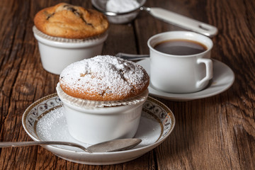 Muffins and coffee