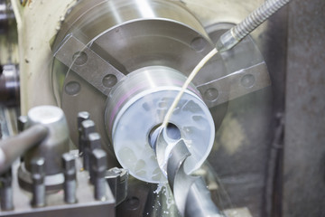 drilling by lathe machine