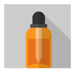 Vector flat bottle