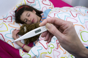 Child with a fever