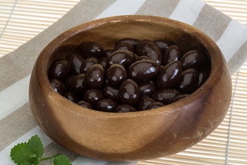 Almond in chocolate